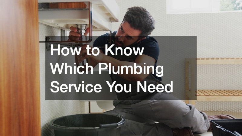 How to Know Which Plumbing Service You Need